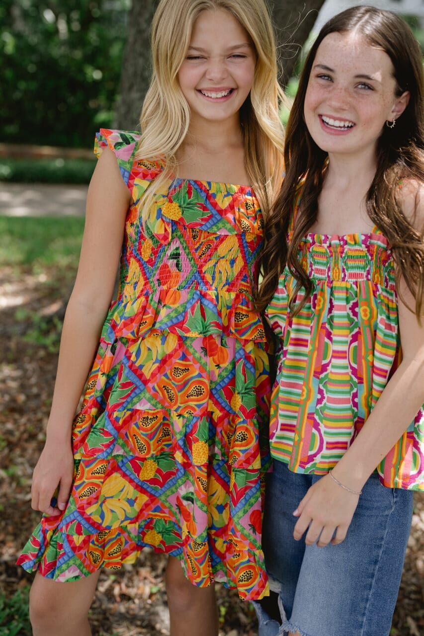 Briton Court | Girls Remi Smocked Girls Dress