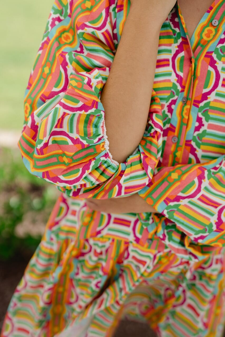 Briton Court | Callie Mini Dress - Abstract Print