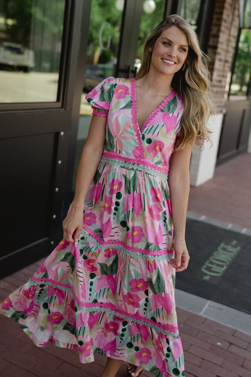 Briton Court | Gigi Midi- Frosted Pink