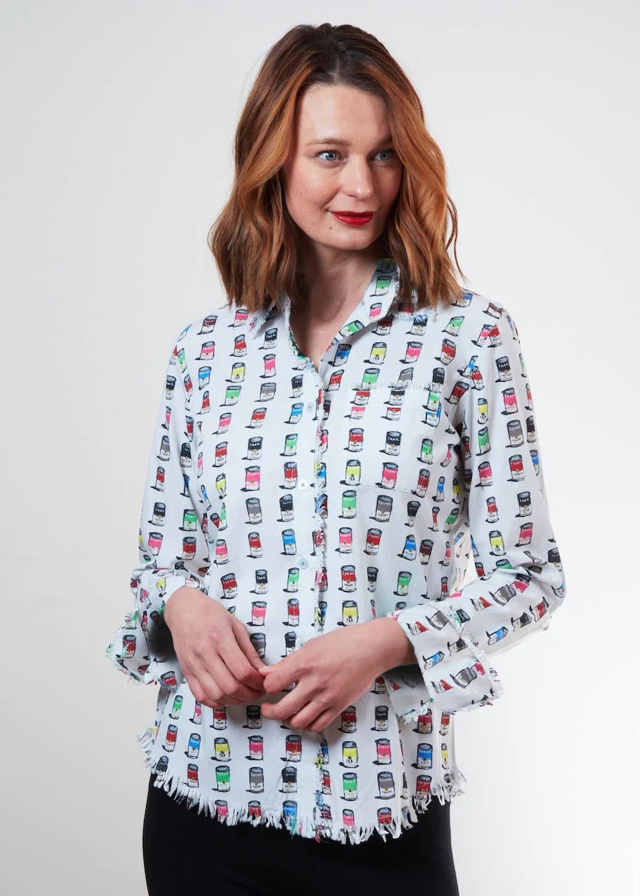 Dizzy Lizzie | Cape Cod Tunic Soup Cans | Cloister Collection | TUNIC
