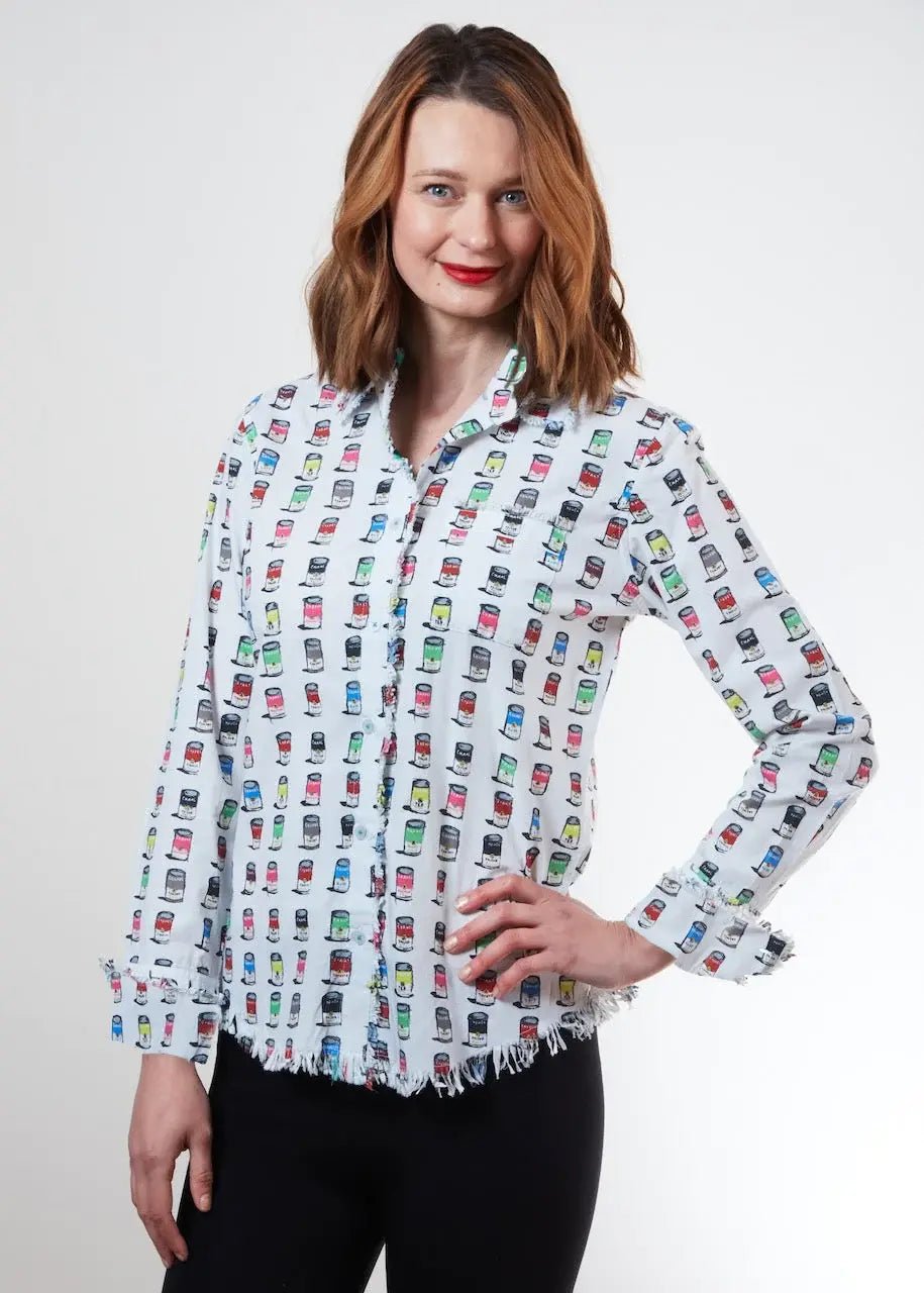 Dizzy Lizzie | Cape Cod Tunic Soup Cans | Cloister Collection | TUNIC