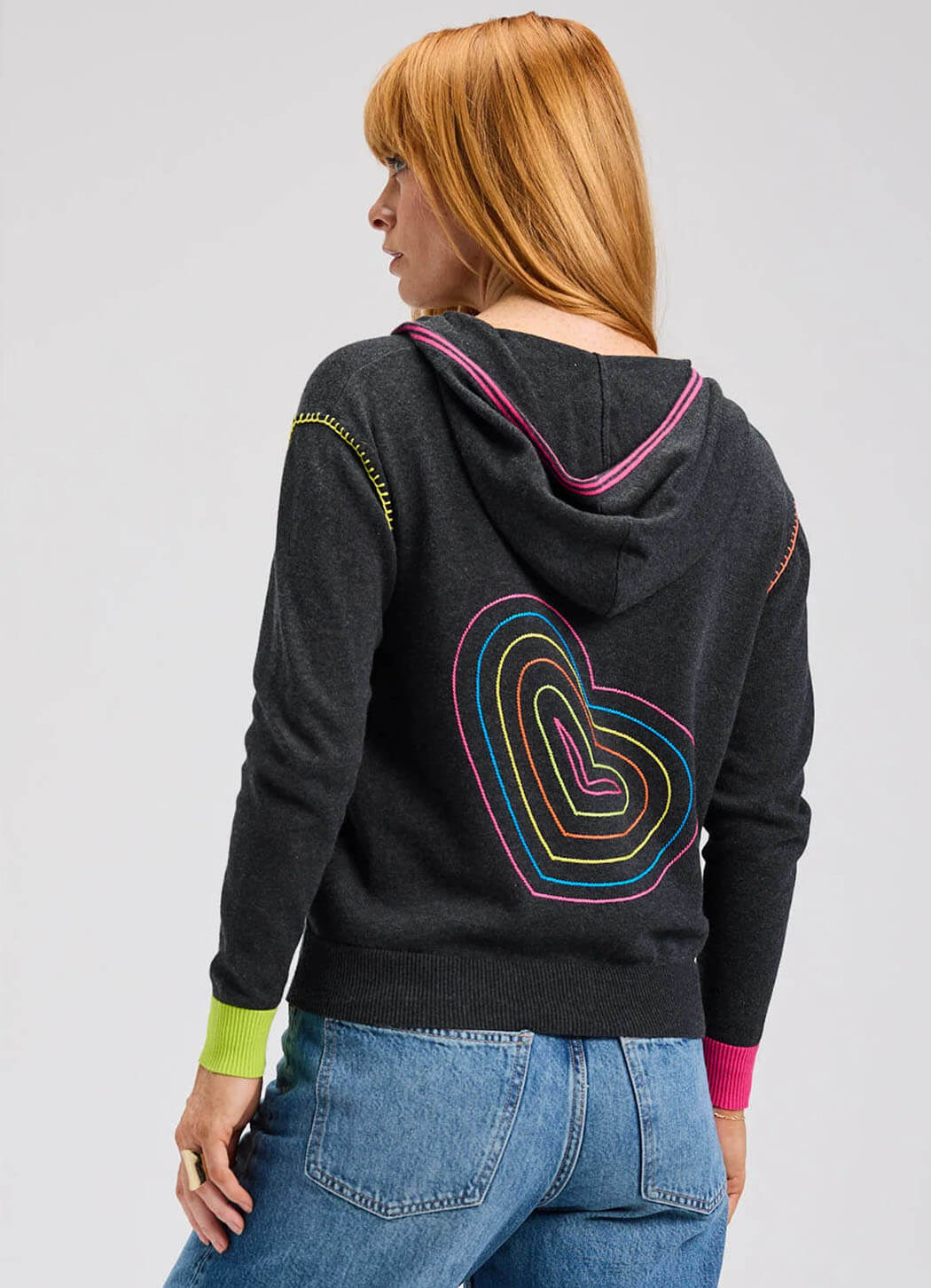 Zaket & Plover | Embroidery Heart Hoodie