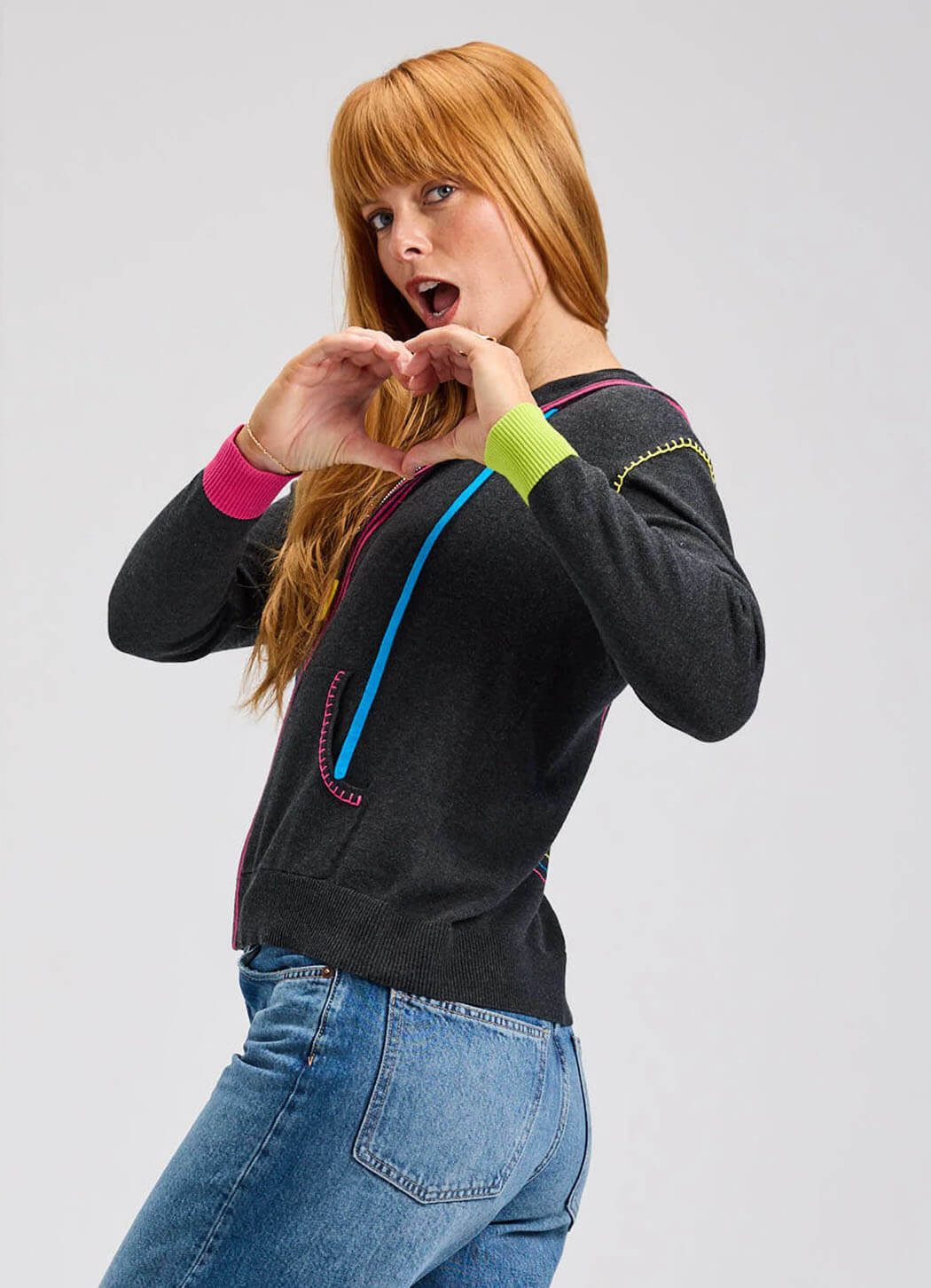 Zaket & Plover | Embroidery Heart Hoodie