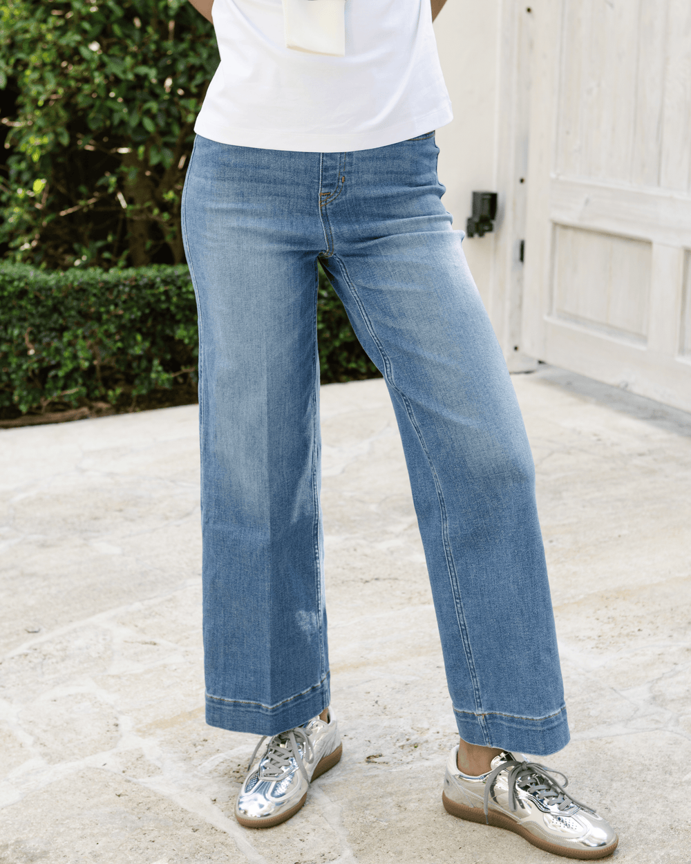 Pull on Crop Wide Leg