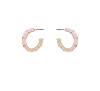 Cloister Collection | Enamel Bamboo Hoops