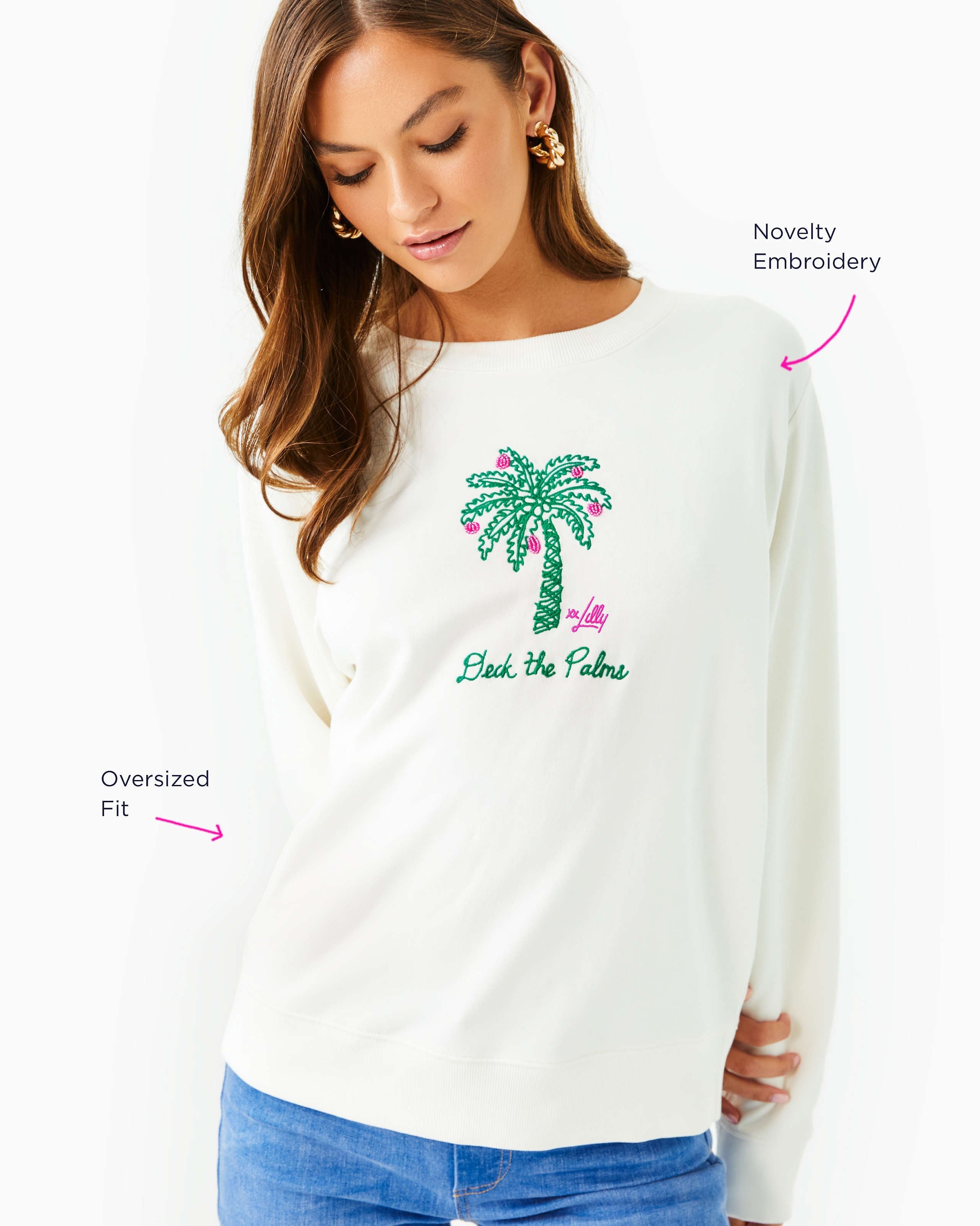 Lilly Pulitzer | Lilly Pulitzer | Ballad Cotton Sweatshirt | Cloister Collection | LADIES