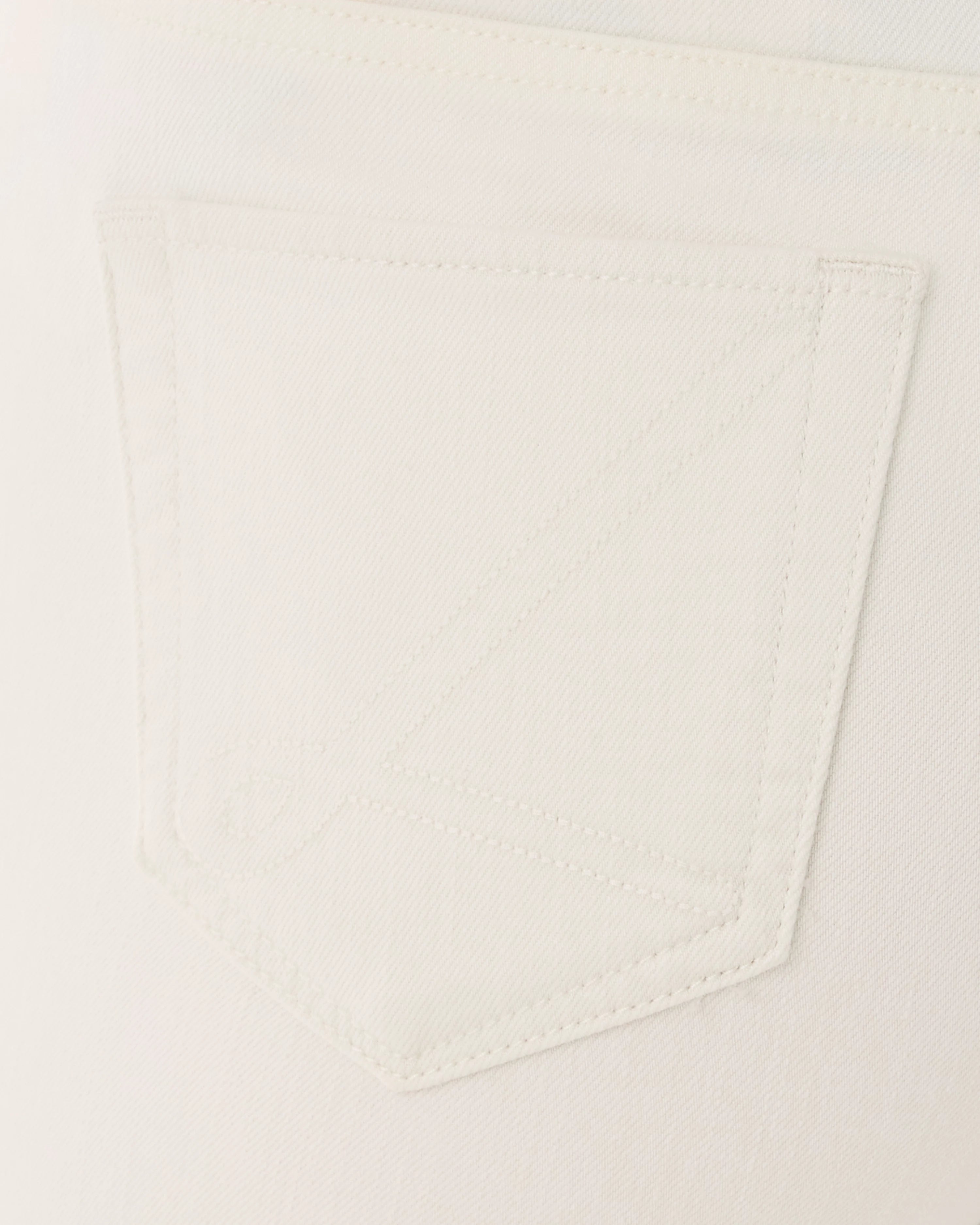 Close-up of a pocket on a light-colored garment