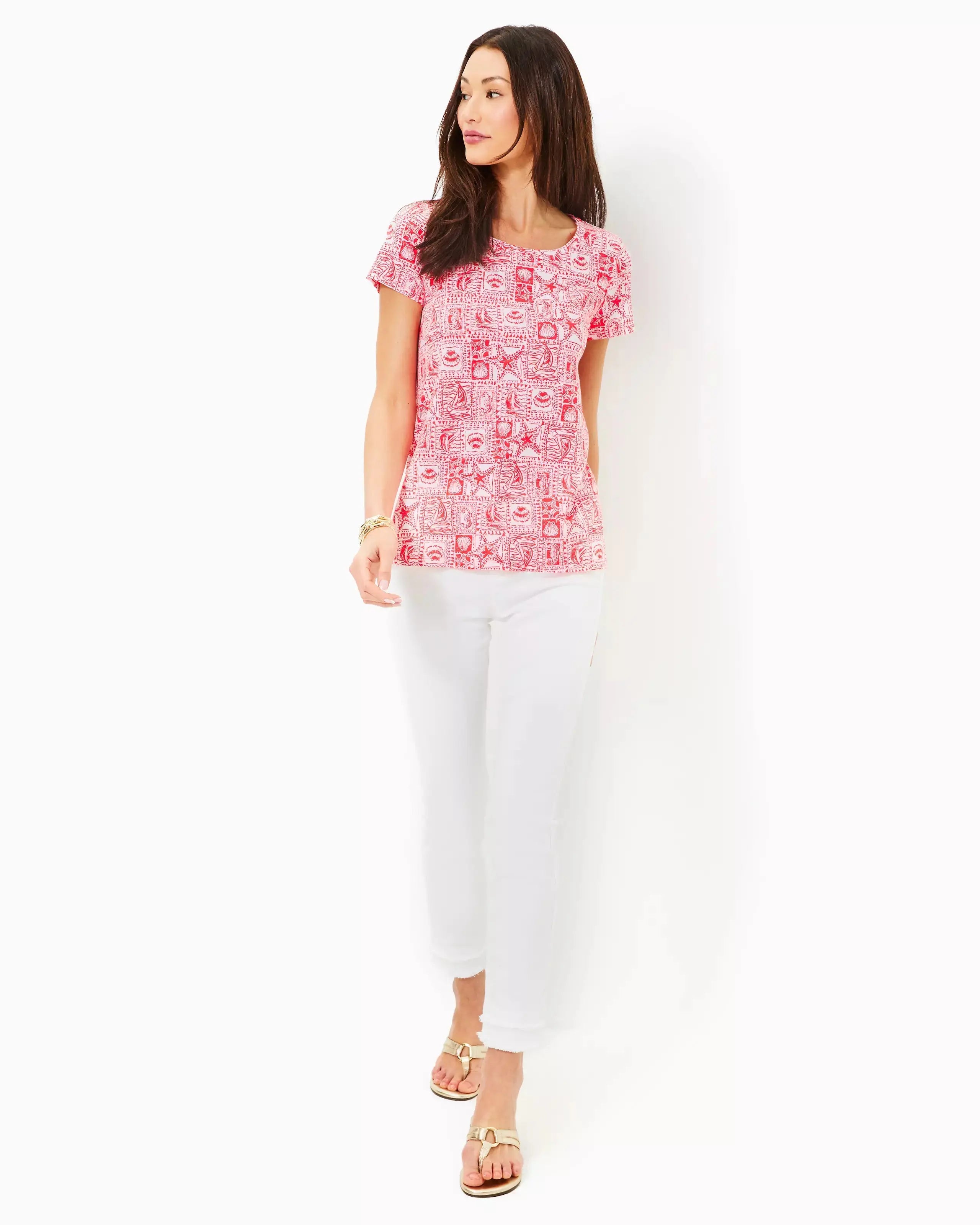 Lilly Pulitzer | Lilly Pulitzer | Etta Scoop Neck Top | Cloister Collection | LADIES