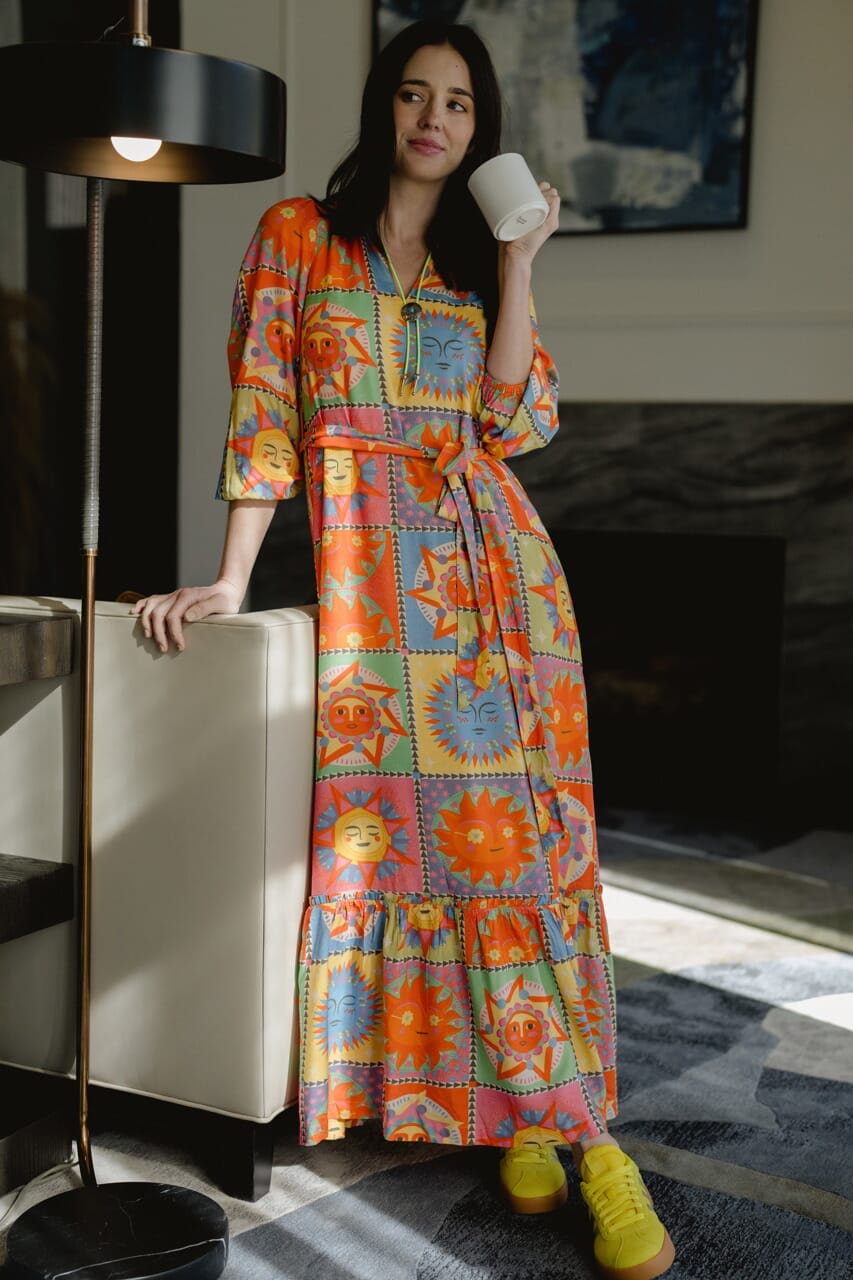 Briton Court | Lydia Long Sleeve Maxi Dress