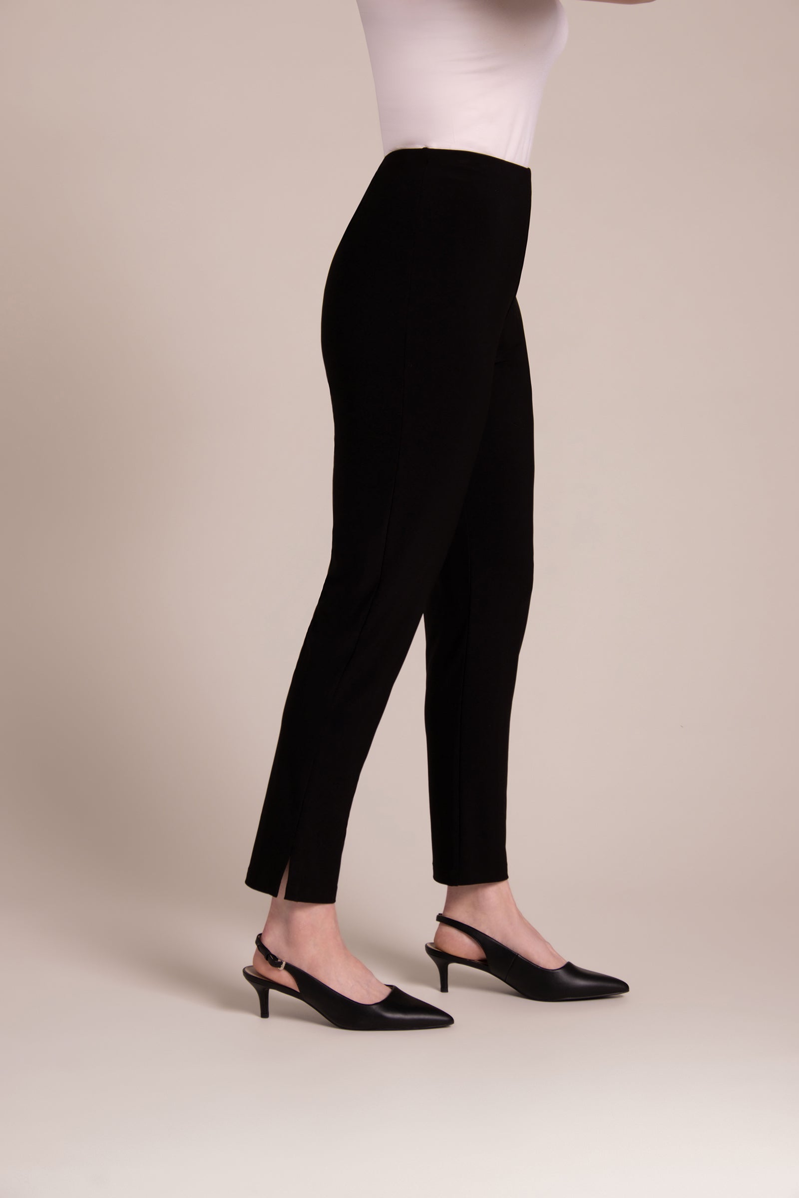 Sympli | Narrow Pant Midi - Black Pearl