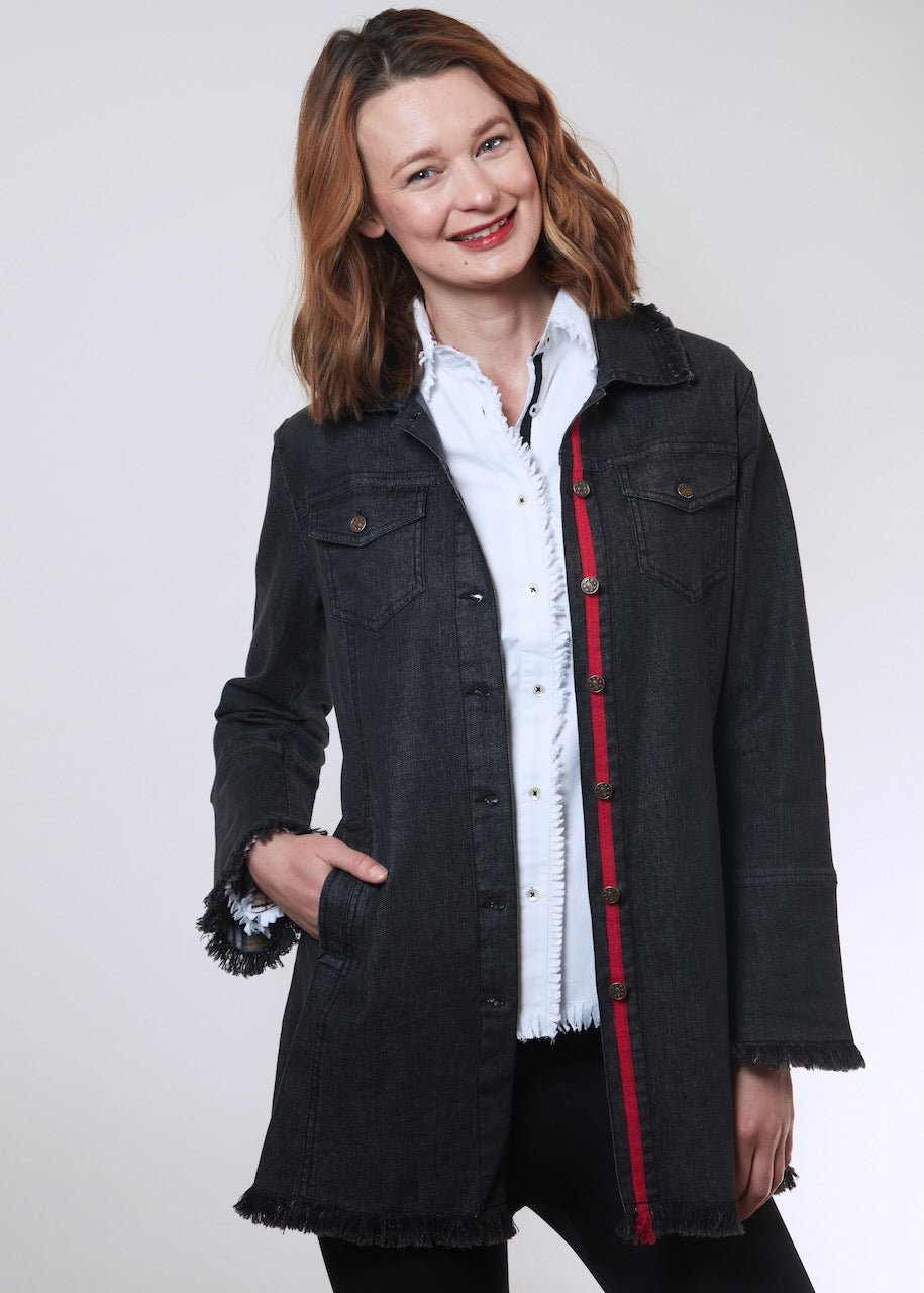 Dizzy Lizzie | Park Slope Denim Jacket Black | Cloister Collection | JACKET