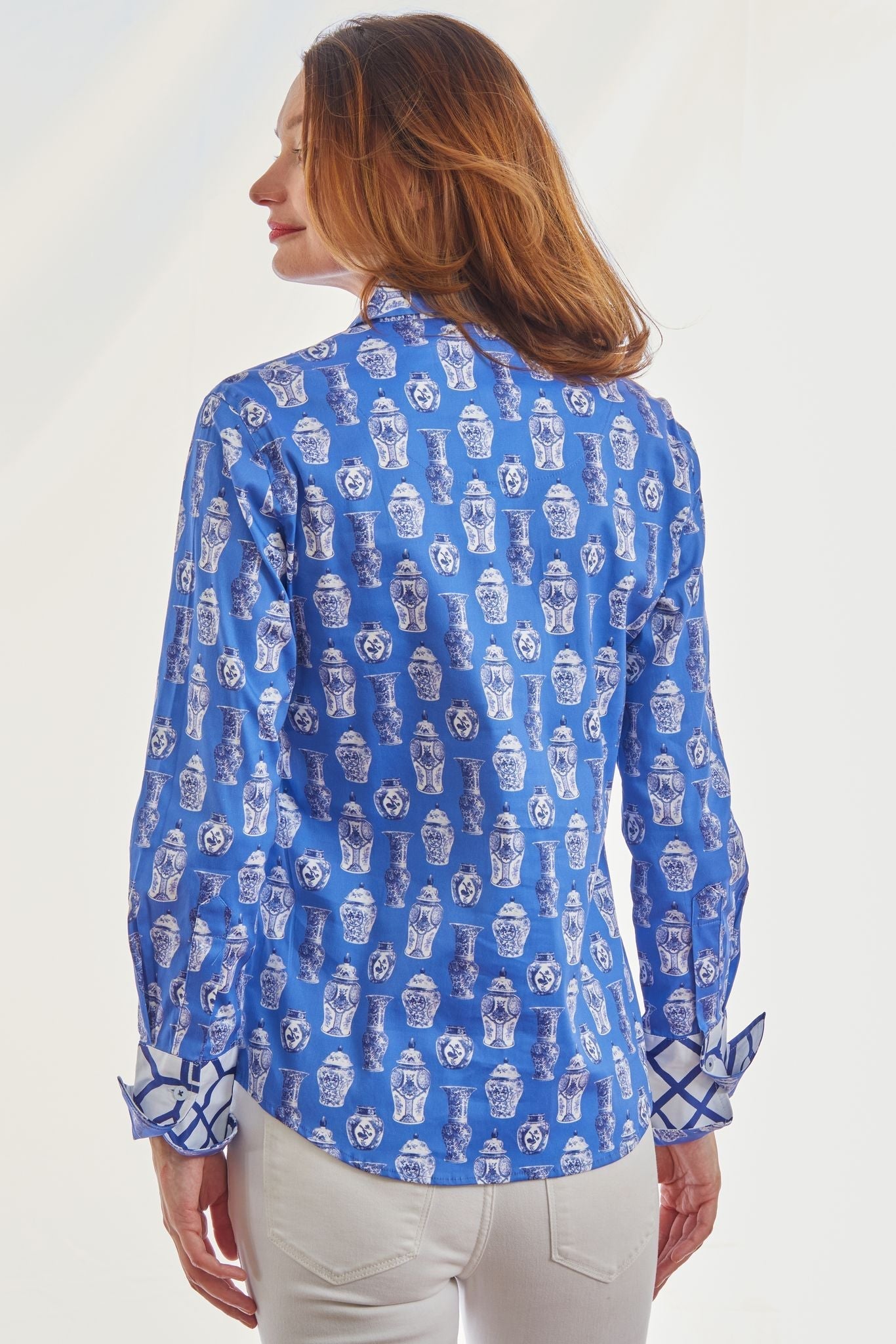 Dizzy Lizzie | Rome Shirt Chinoiserie Pattern | Cloister Collection | SHIRT