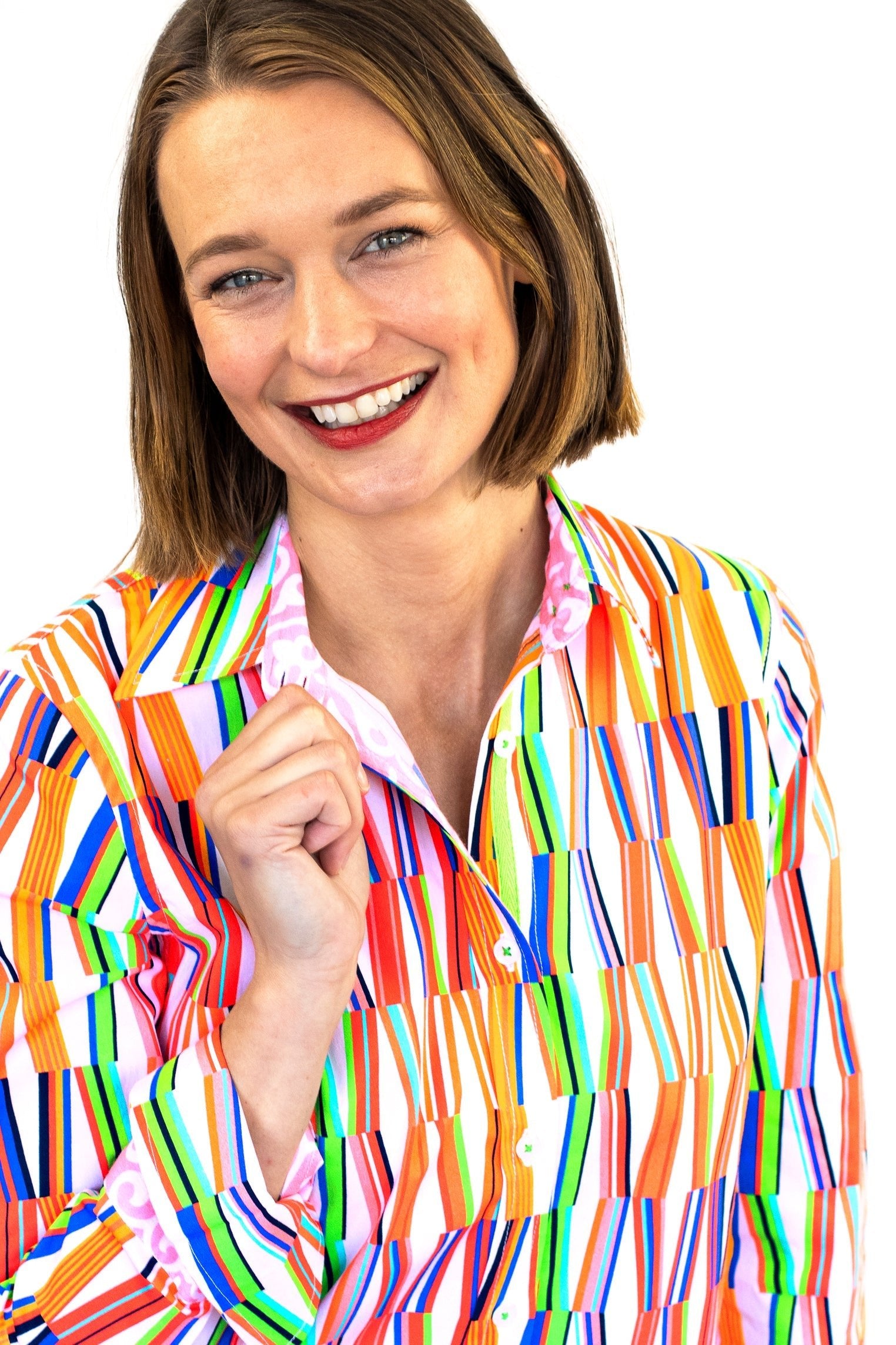 Dizzy Lizzie | Rome Shirt in New Kaleidoscope Print | Cloister Collection | SHIRTS