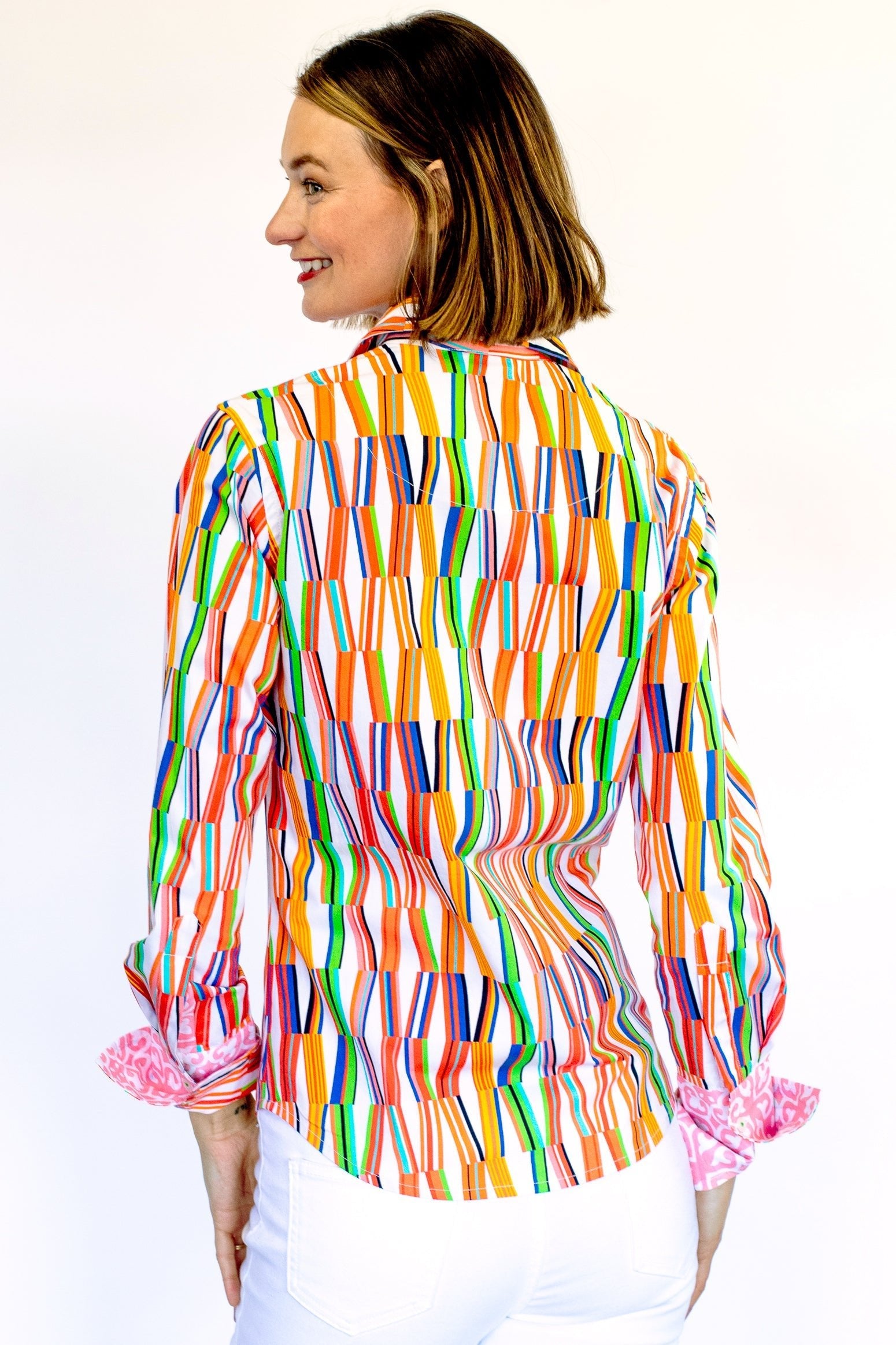Dizzy Lizzie | Rome Shirt in New Kaleidoscope Print | Cloister Collection | SHIRTS