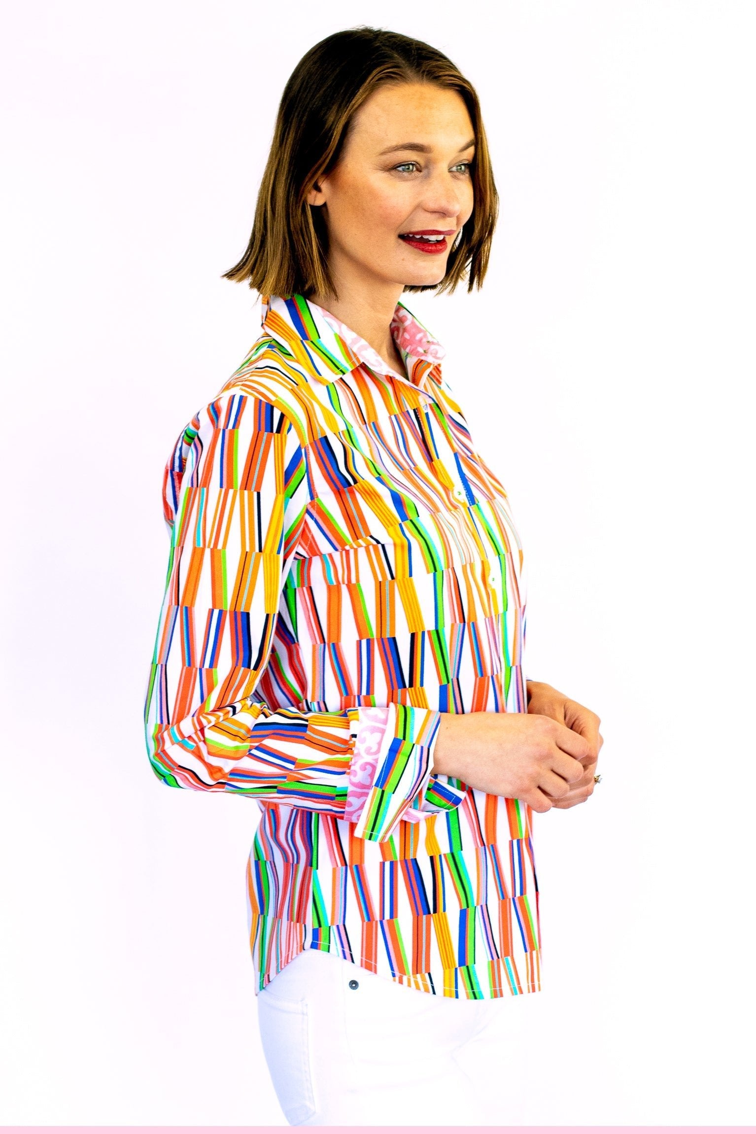 Dizzy Lizzie | Rome Shirt in New Kaleidoscope Print | Cloister Collection | SHIRTS