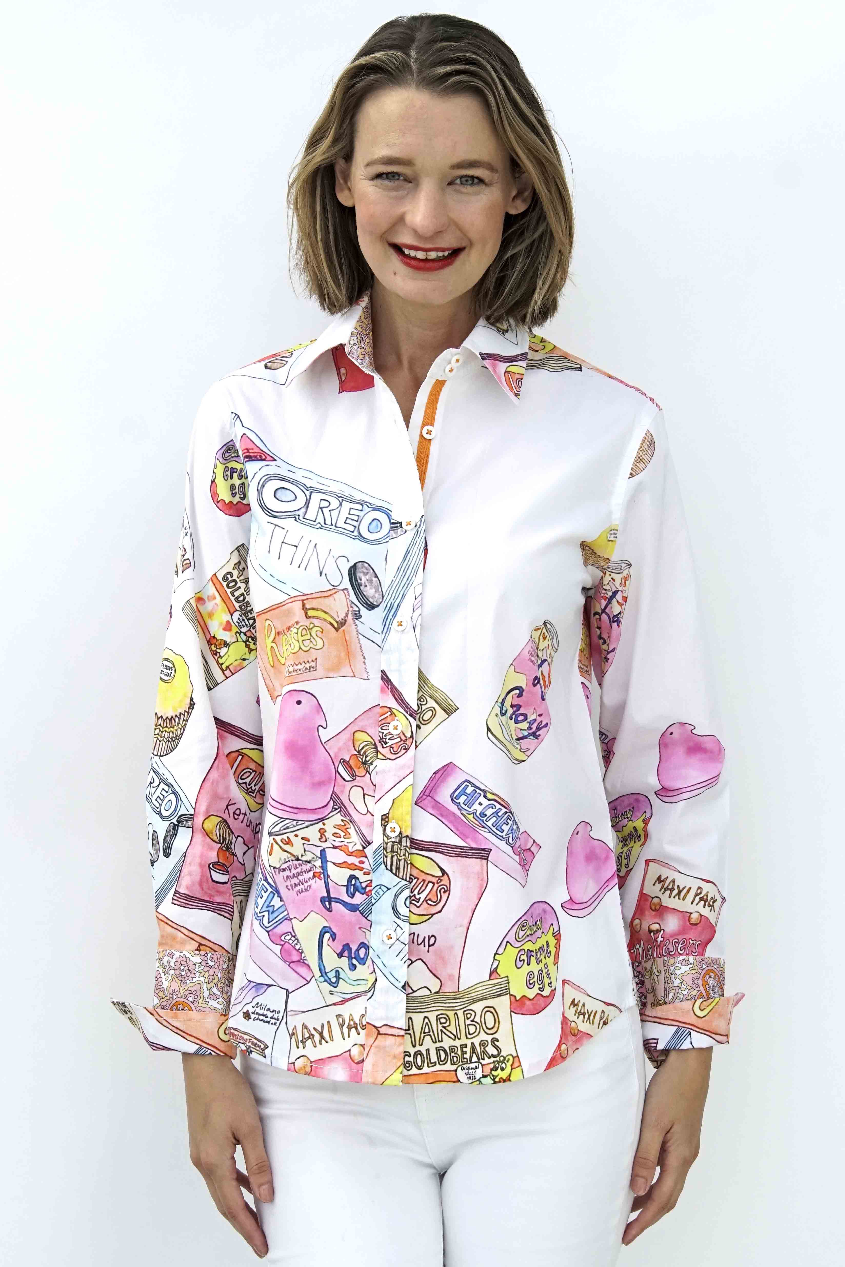Dizzy Lizzie | Rome Shirt Lo Cal Print | Cloister Collection | SHIRTS