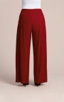 Sympli | Flowy Wide Leg Pant - Red