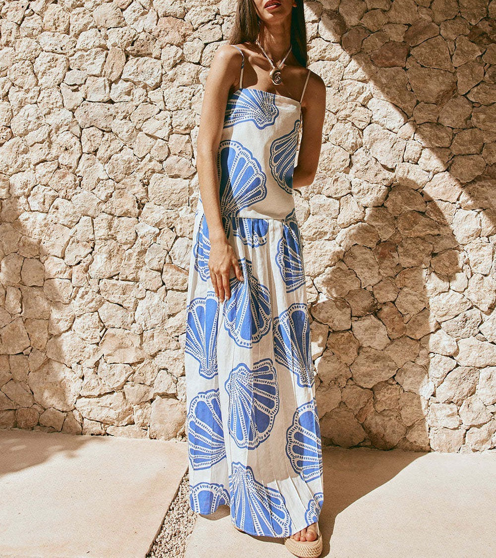 Cloister Collection | Linen Sleeveless Tube Top Dress