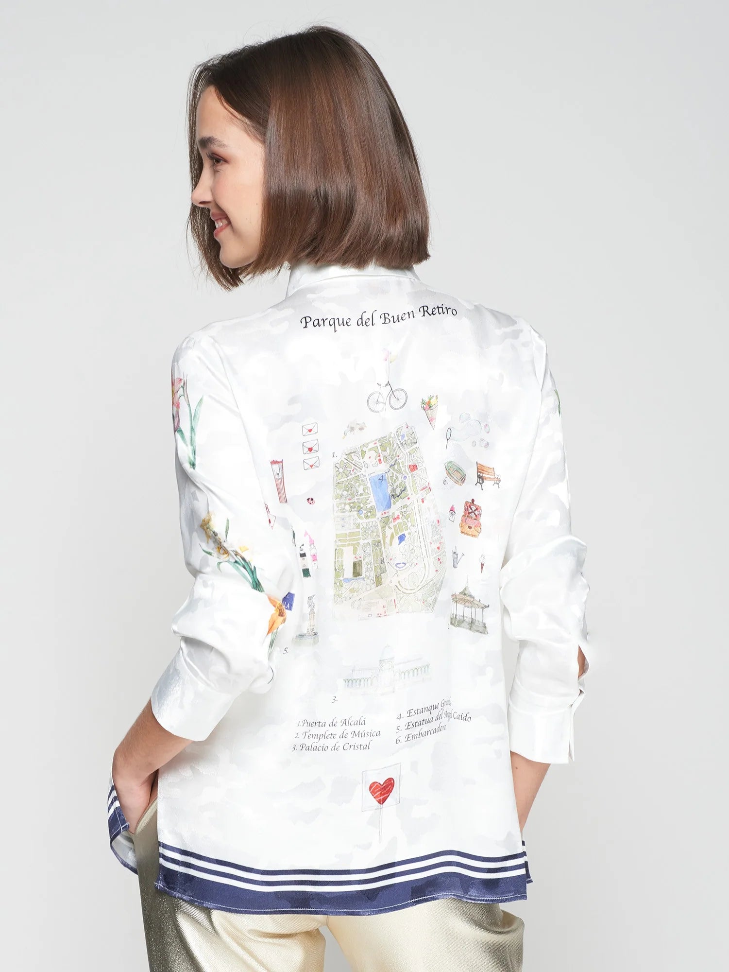 Vilagallo | Jaquard Print Top