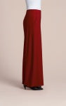 Sympli | Flowy Wide Leg Pant - Red