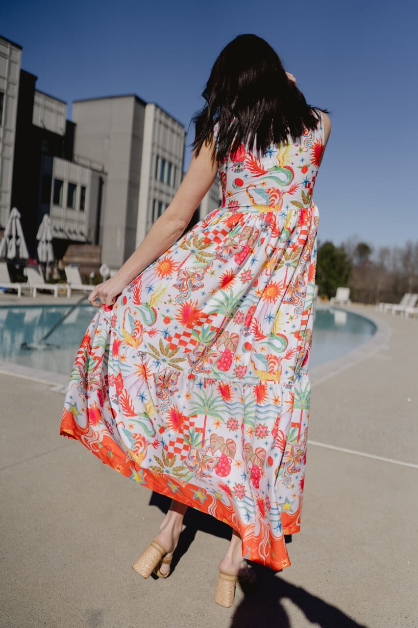 Briton Court | Stephe Maxi Dress - Tropical