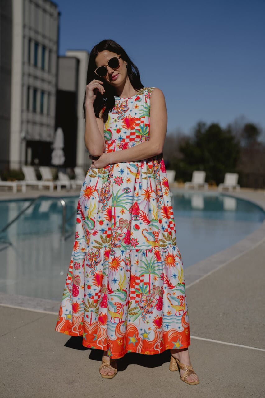 Briton Court | Stephe Maxi Dress - Tropical