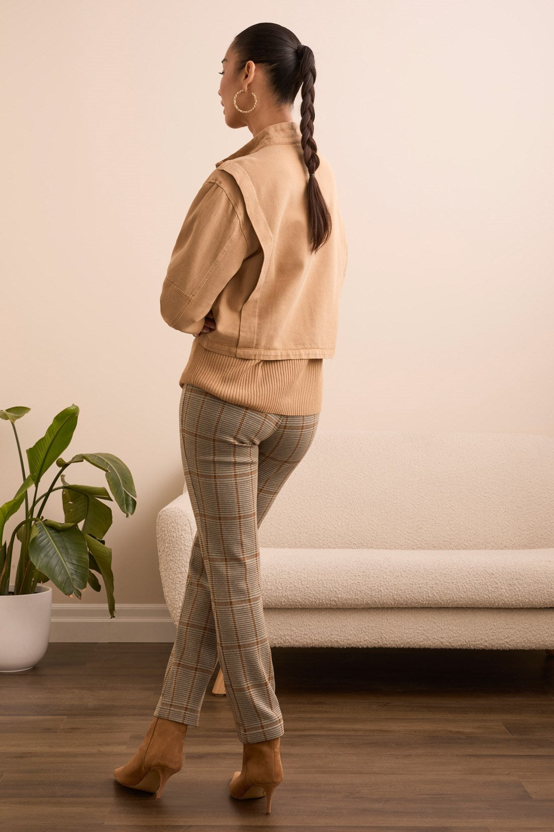 Tribal | Slub Twill Zip-Front Mock Neck Jacket