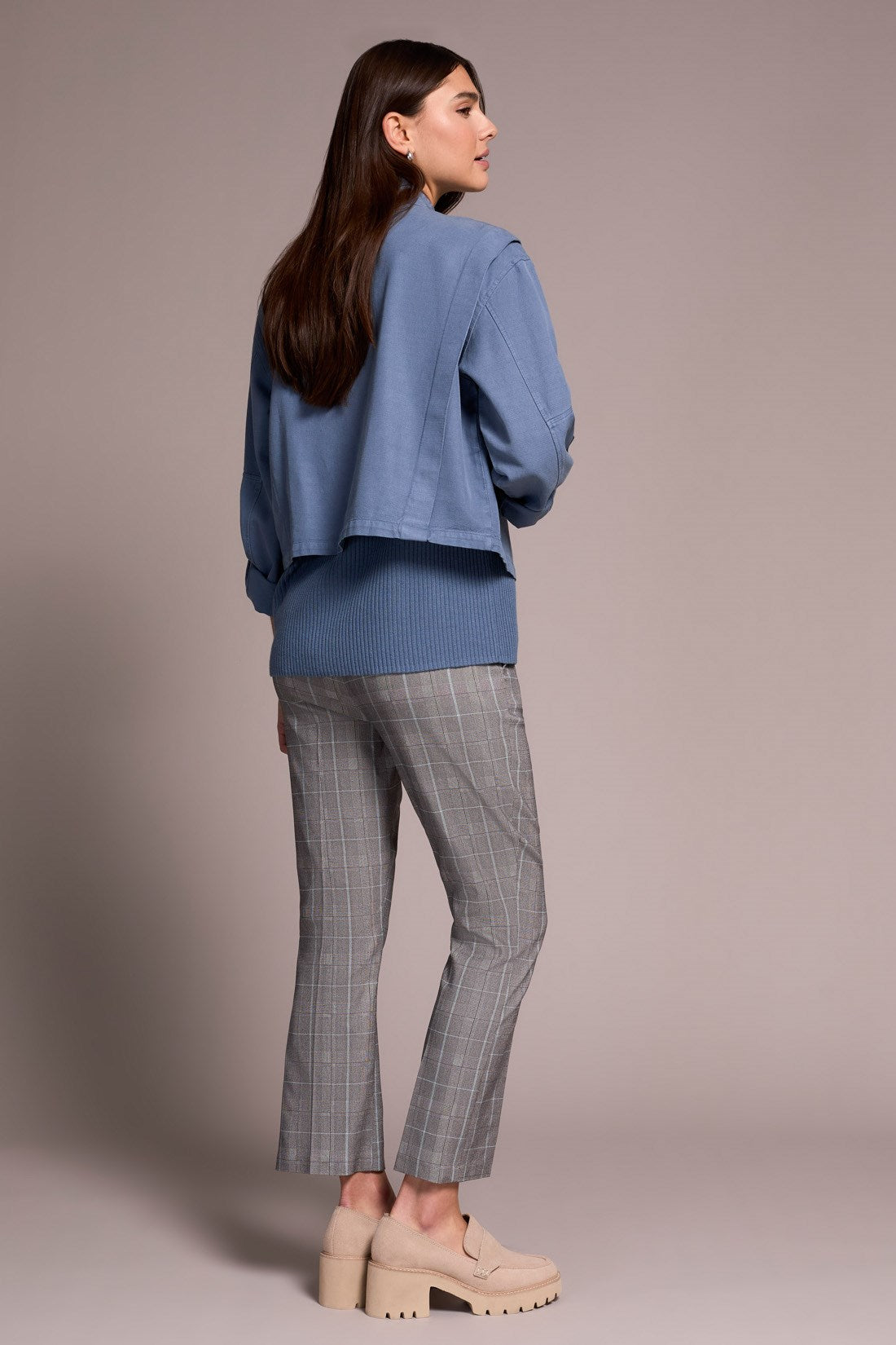 Tribal | Slub Twill Zip-Front Mock Neck Jacket