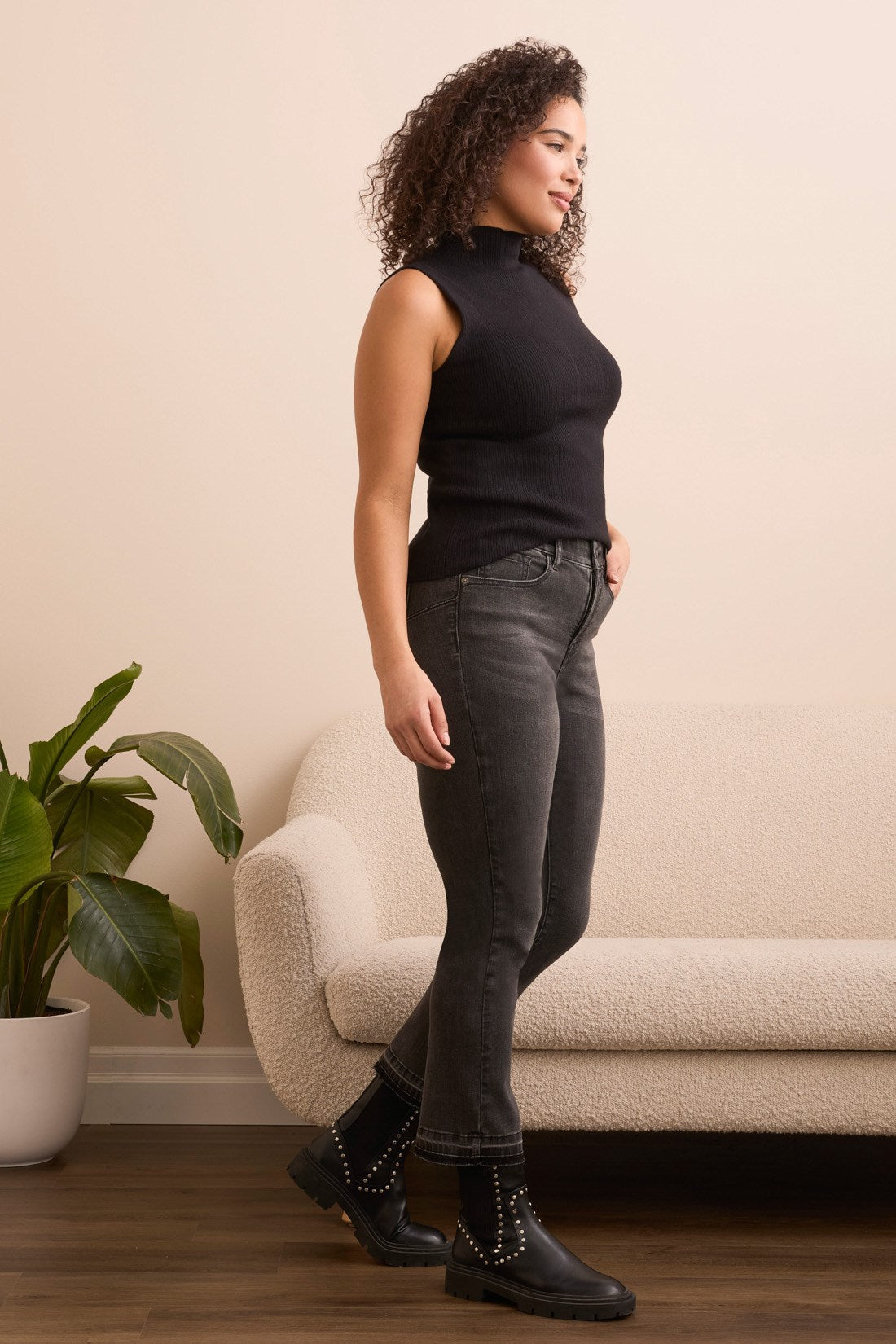 Tribal | Sophia Curvy Micro Flare Jeans