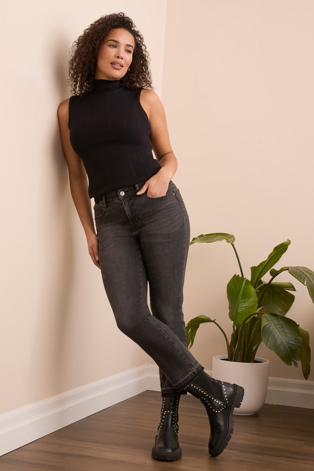 Tribal | Sophia Curvy Micro Flare Jeans