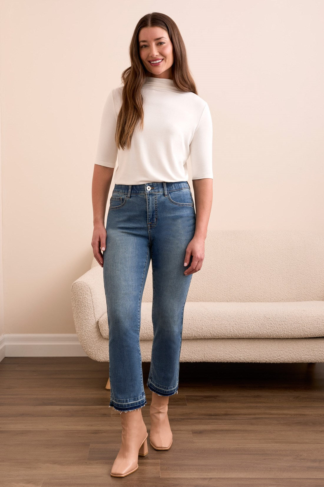 Tribal | Sophia Curvy Micro Flare Jeans