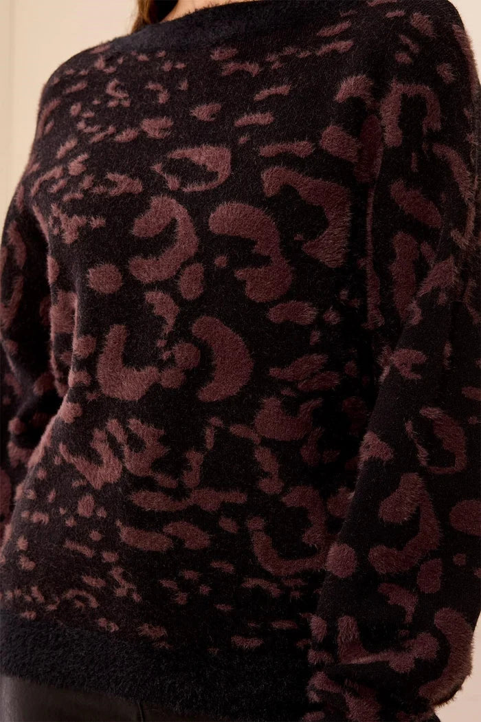Wear Two Ways Textured V-Neck Button At Back Knit Sweater