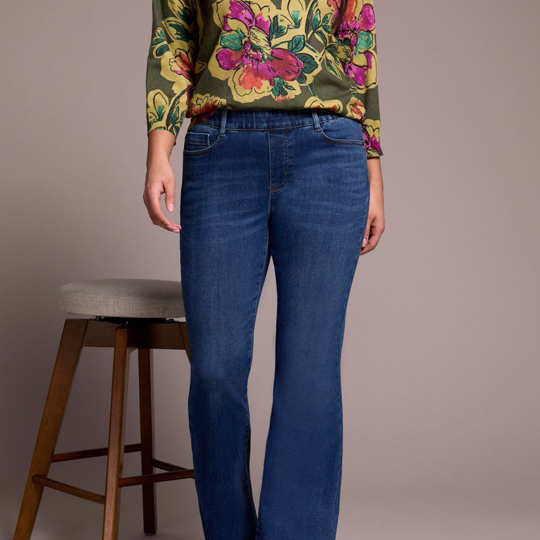 Tribal | Audrey Boundless Pull on Flare Jeans