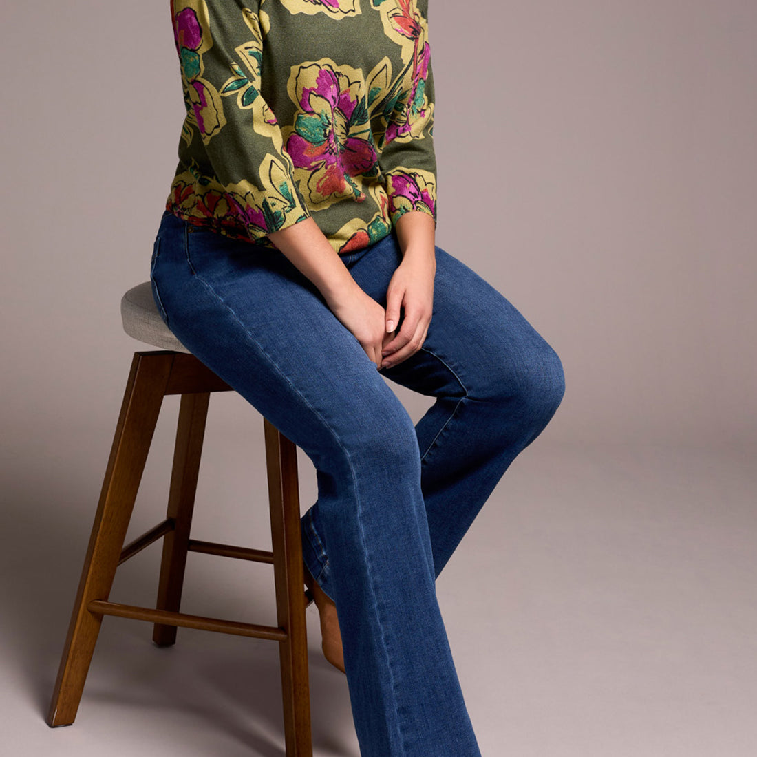 Tribal | Audrey Boundless Pull on Flare Jeans