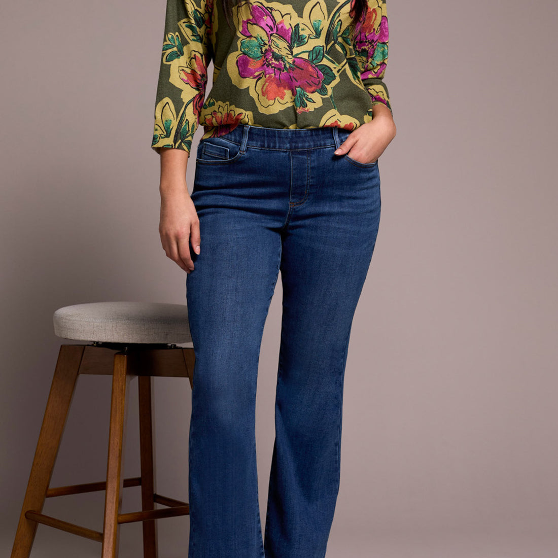 Tribal | Audrey Boundless Pull on Flare Jeans