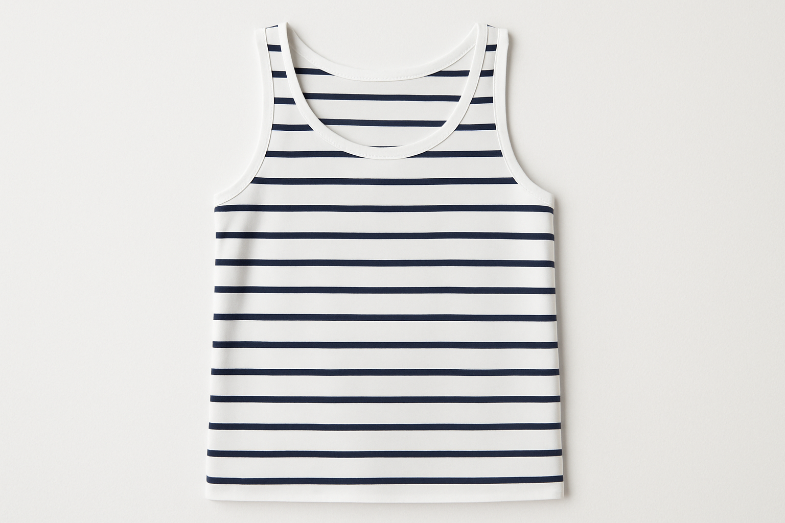 white navy strip tank top