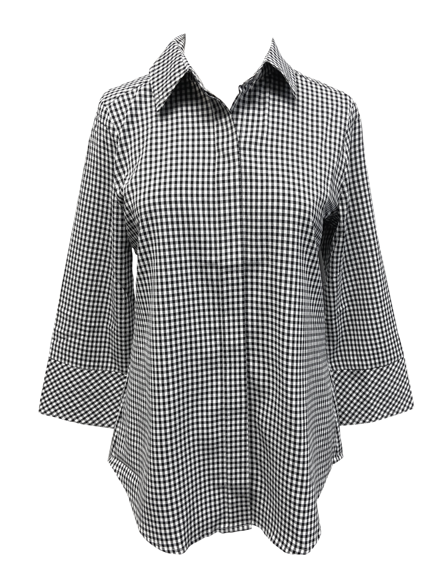 Cloister Collection | Button Back Seersucker Top | Way | Cloister Collection Designer Fashion
