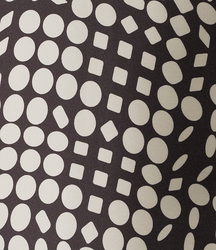 Abstract Geo Dot Printed Open-Front Jacket