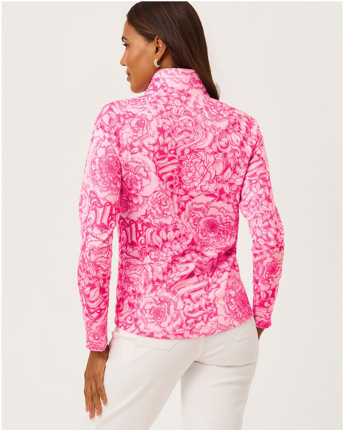 Upf 50+ Skipper Popover - Pink Aster A Rose