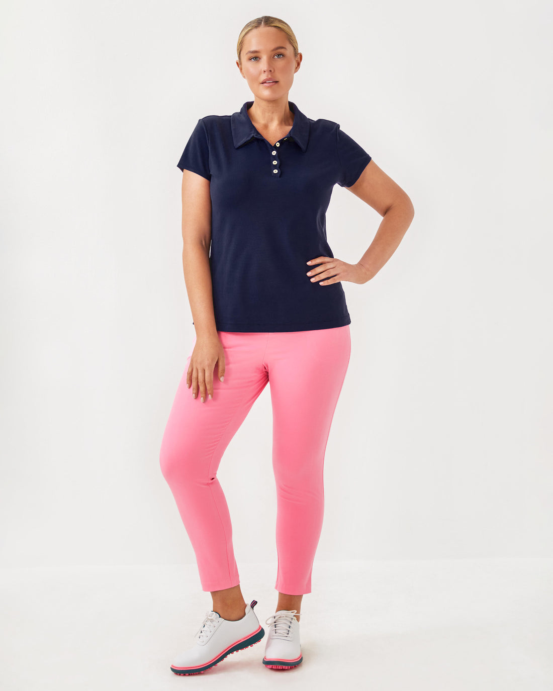 Lilly Pulitzer | UPF 50+ Luxletic Frida Scallop Polo Top