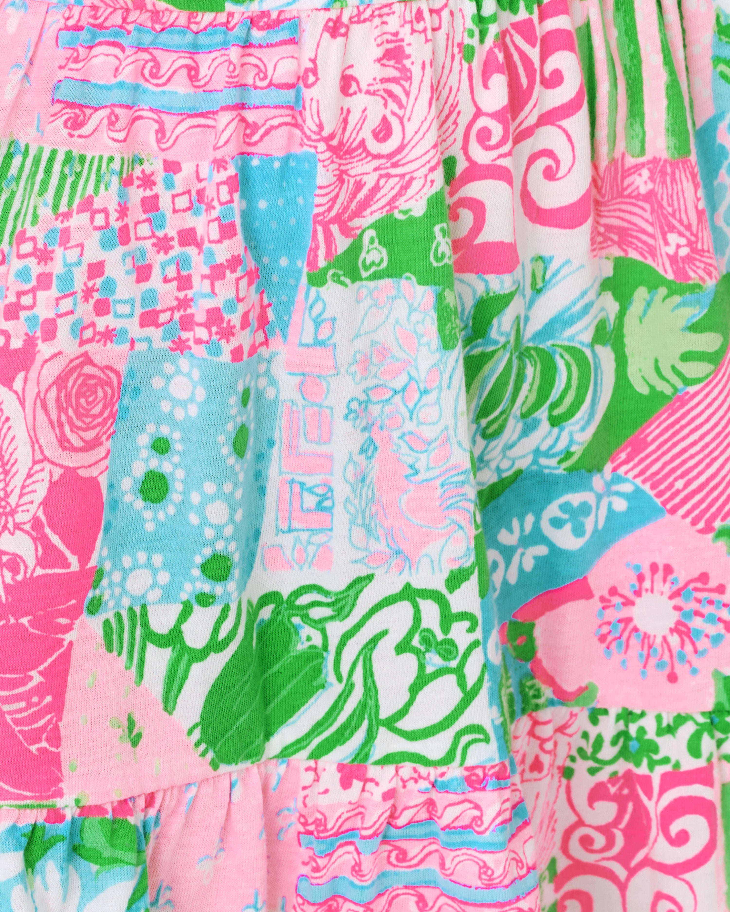 Mini Jilly Midi Dress - Multi Crazy Quilt