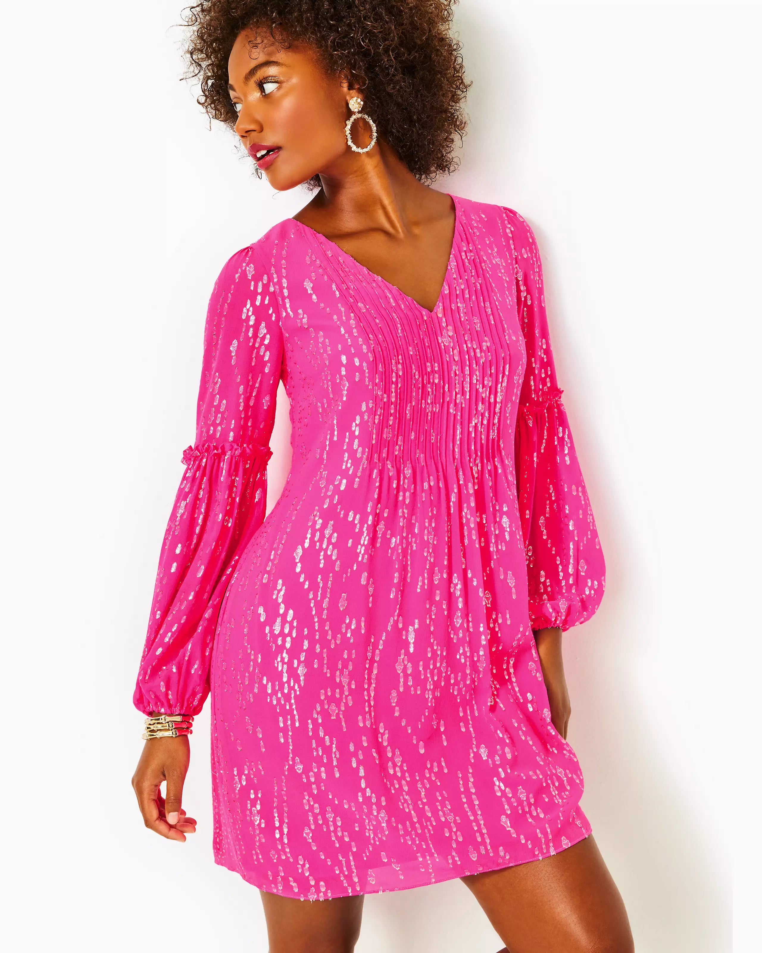 Lilly Pulitzer | Cleme Long Sleeve Silk Dress