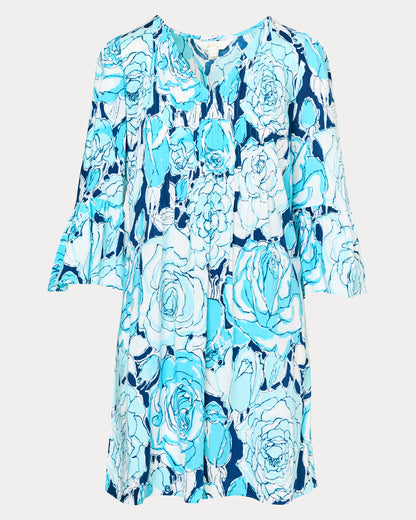 Lilly Pulitzer | Danika 3/4 Sleeve Tunic Dress - Capri Blue Rosanna
