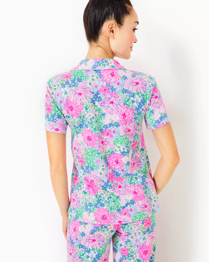 Lilly Pulitzer | Pj Knit Ss Button-up Top