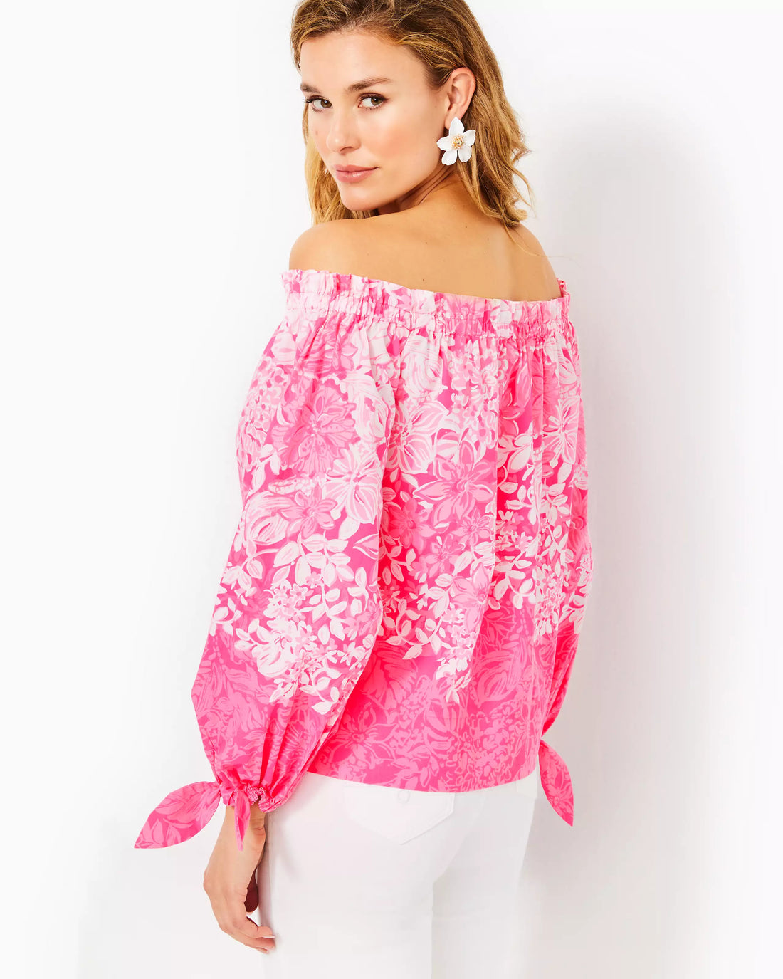Lilly Pulitzer | Jamielynn Long Sleeve Off-the-shoulder Top