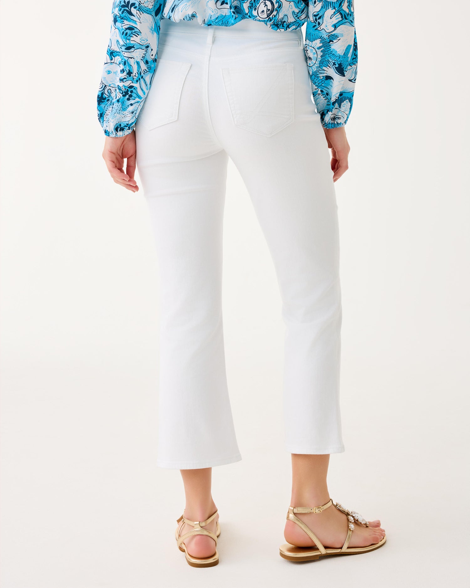 Lilly Pulitzer | Annet High Rise Crop Flare Jean
