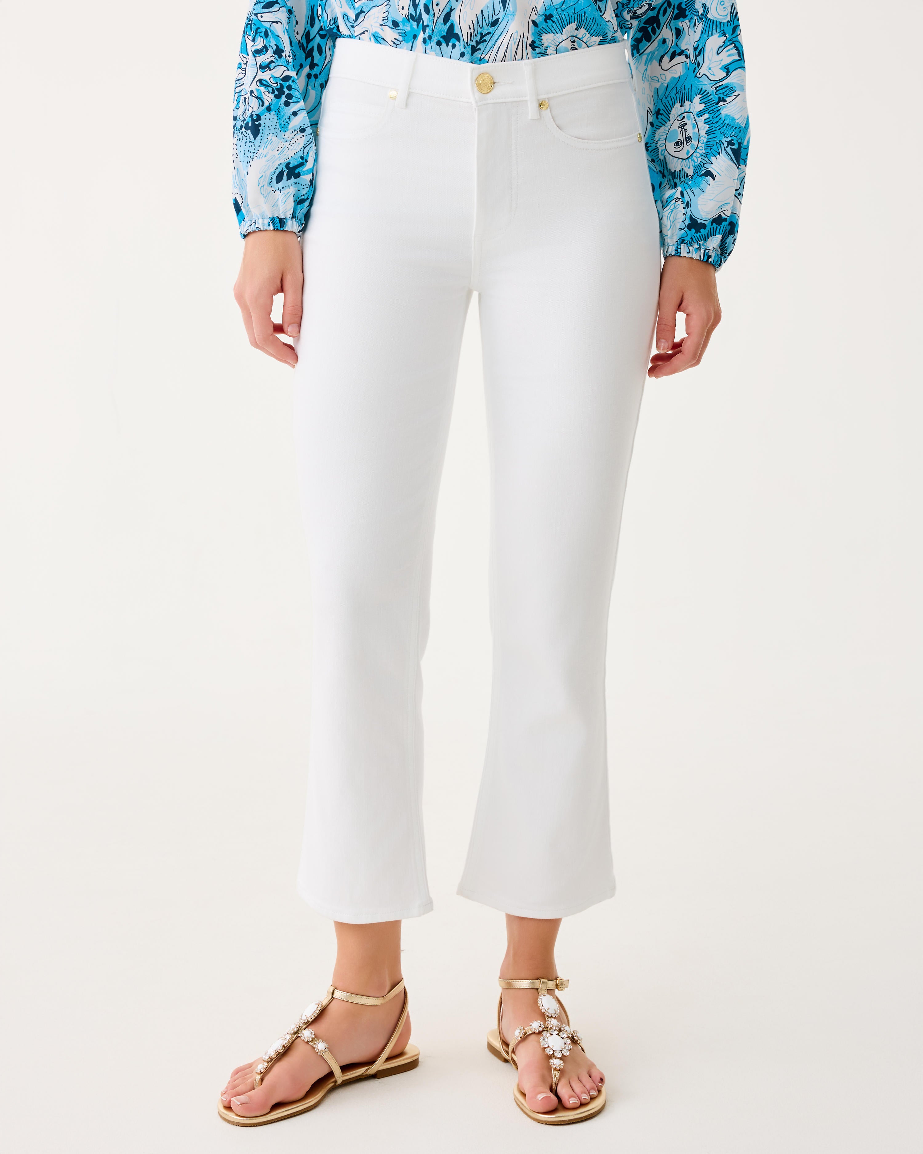 Lilly Pulitzer | Annet High Rise Crop Flare Jean