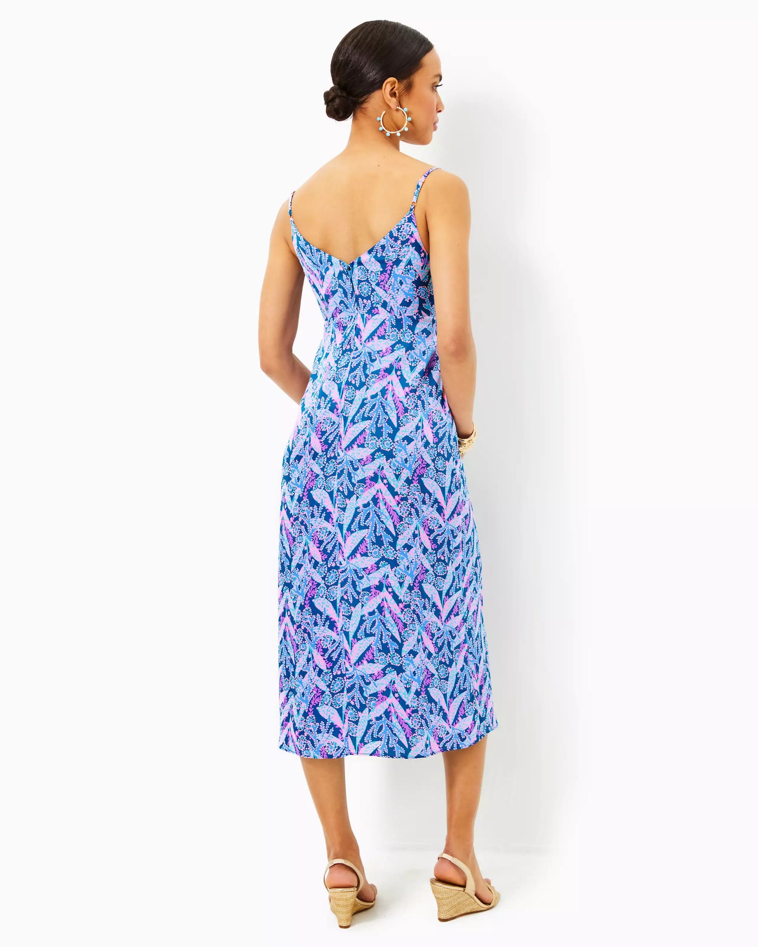 Lilly Pulitzer | Keana Satin Midi Slip Dress