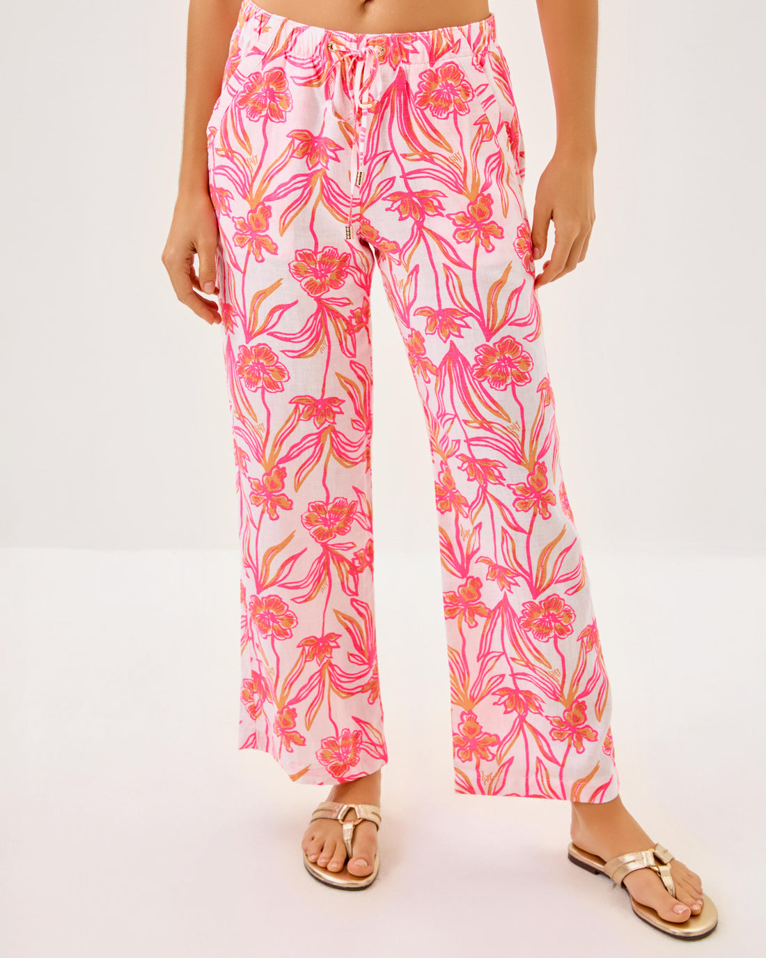 Lilly Pulitzer | 27&quot; Brawley Linen Crop Pant