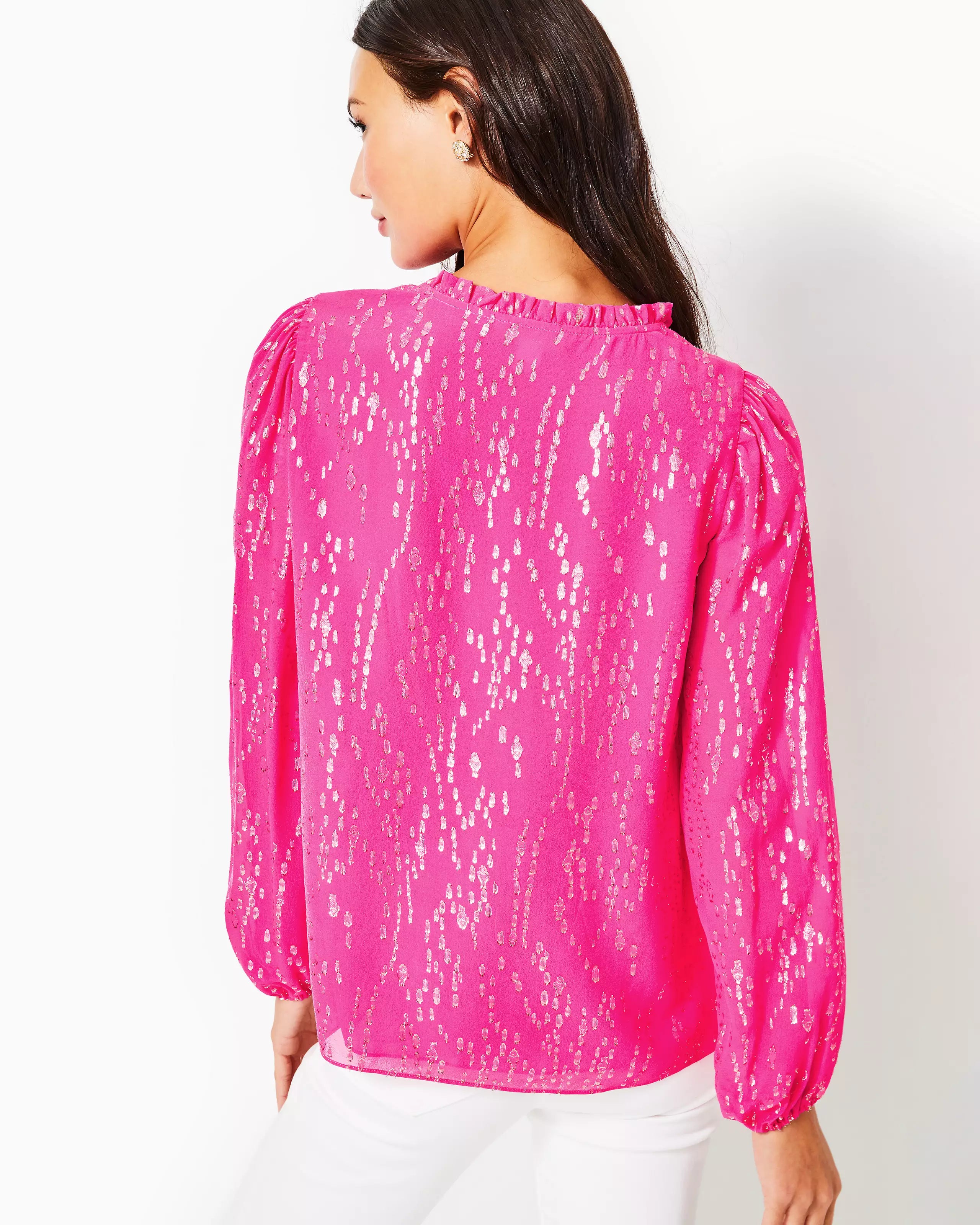 Lilly Pulitzer | Giana Long Sleeve Silk Top